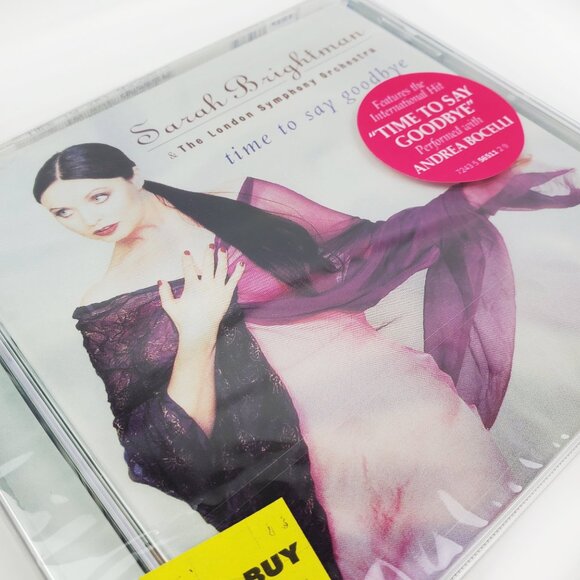Sarah Brightman Time Say Goodbye CD 1997 Andrea Bocelli London Symphony Sealed - Picture 4 of 8